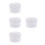 4Pcs Sleek White Plastic Travel Retainer Braces Storage Case 6