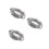 3Pcs Easy Connect Grey Speaker Wire Cable for Hifi Audio Systems 8