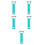 5Pcs Convenient Green Pool Handle Clips PP for Pool and Pond Cleaning 9