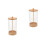2Pcs Acrylic Straw Storage Container with Wood Lid for Countertop Use 6