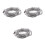 3Pcs Easy Connect Grey Speaker Wire Cable for Hifi Audio Systems 9