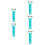5Pcs Convenient Green Pool Handle Clips PP for Pool and Pond Cleaning 8