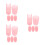 15Pcs Durable Pink Silicone Saxophone Thumb Rest Cushions 7