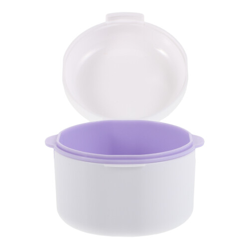 4Pcs Sleek White Plastic Travel Retainer Braces Storage Case 2