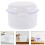4Pcs Sleek White Plastic Travel Retainer Braces Storage Case 11