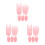 15Pcs Durable Pink Silicone Saxophone Thumb Rest Cushions 6