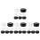 16Pairs Compact Plastic Go Chess Storage Pot Assorted Color Chess Box 10