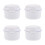 4Pcs Sleek White Plastic Travel Retainer Braces Storage Case 5
