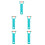 5Pcs Convenient Green Pool Handle Clips PP for Pool and Pond Cleaning 10