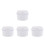 4Pcs Sleek White Plastic Travel Retainer Braces Storage Case 10