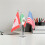 4Sets Metal Mini Flag Stand - Usa Mexico Canada Table Flag Display Set 5