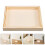 16Pcs Sturdy Beige Wood Puzzle Organizer and Sorting Trays 10
