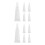 10Pcs White Plastic Lip Gloss Tubes Soft Refillable Squeeze Containers 8