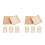 16Pcs Sturdy Beige Wood Puzzle Organizer and Sorting Trays 4