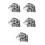 Self Adhesive Black PVC Mailbox Number Sign Decals Weatherproof 9