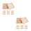 16Pcs Sturdy Beige Wood Puzzle Organizer and Sorting Trays 8