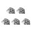 Self Adhesive Black PVC Mailbox Number Sign Decals Weatherproof 5
