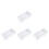 4Pcs White Wall Socket PVC Face Mount Electrical Box for Home Use 4