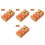 4Pcs Smooth Polished Wood Sushi Stand Reusable Serving Rack 2