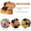 5Pcs Durable Wooden Guitar Pick Organizer with Storage Case 7