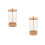 2Pcs Acrylic Straw Storage Container with Wood Lid for Countertop Use 7
