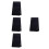 4Pcs PU Golf Scorecards Book Portable Dark Keeping Notebook 4