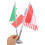 4Sets Metal Mini Flag Stand - Usa Mexico Canada Table Flag Display Set 3