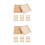 16Pcs Sturdy Beige Wood Puzzle Organizer and Sorting Trays 9