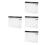 4Pcs Compact Business Planner Paper Monthly Schedule Pad White 4