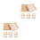 16Pcs Sturdy Beige Wood Puzzle Organizer and Sorting Trays 6