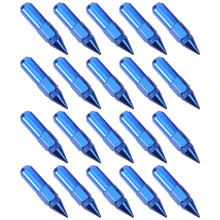 40Pcs Easy Install Blue Aluminum Wheel Lug Nut Covers Car Accessories