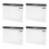 4Pcs Compact Business Planner Paper Monthly Schedule Pad White 8