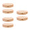 6Pcs Natural Solid Wood Lamp Bases Round DIY Desk Lamp Base 10