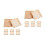16Pcs Sturdy Beige Wood Puzzle Organizer and Sorting Trays 7