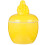 2Pcs Multi-Function Ceramic Stew Pot Yellow Kitchen Tableware 1