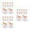 75Pièces Boîtes Treats Triangle Papier Solide Mariage 5