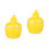 2Pcs Multi-Function Ceramic Stew Pot Yellow Kitchen Tableware 6