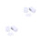 2Pcs Vertical Blind Chain Suit White with 20M Beaded Buckle and Plates 5