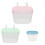 6Pcs Assorted Color Plastic Feeding Boxes for Small Pets Portable Use 1