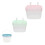 6Pcs Assorted Color Plastic Feeding Boxes for Small Pets Portable Use 3