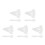 500Pcs Transparent Makeup Spatulas Plastic Handle for Cream & Mask Use 8