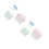 6Pcs Assorted Color Plastic Feeding Boxes for Small Pets Portable Use 4