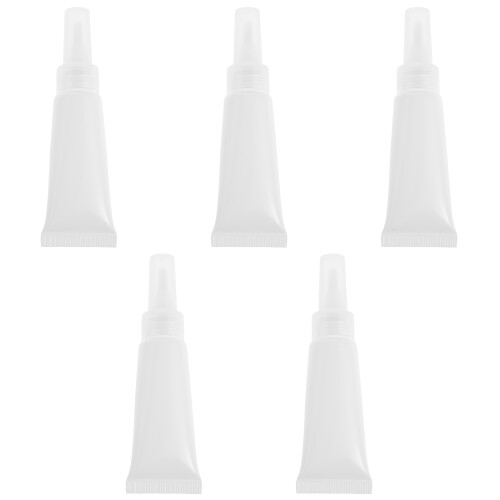 10Pcs White Plastic Lip Gloss Tubes Soft Refillable Squeeze Containers 1