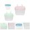 6Pcs Assorted Color Plastic Feeding Boxes for Small Pets Portable Use 9