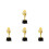 4Pcs Multi Plastic Decorative Trophy Cup for Kids Dance and Cheer 4