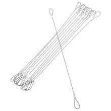 20St Rvs Veiligheidskabel Loop Kabelslot Voor Bagage En Outdoor