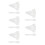 500Pcs Transparent Makeup Spatulas Plastic Handle for Cream & Mask Use 6
