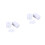 2Pcs Vertical Blind Chain Suit White with 20M Beaded Buckle and Plates 8