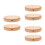 6Pcs Natural Solid Wood Lamp Bases Round DIY Desk Lamp Base 4