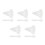 500Pcs Transparent Makeup Spatulas Plastic Handle for Cream & Mask Use 10